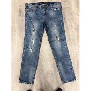 Kut From The Kloth Catherine Boyfriend Jeans Womens 10 Distressed Stretch Denim